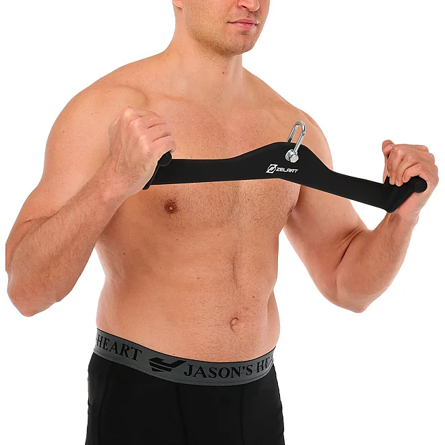 Рукоятка для тяги вниз c широким хватом Lat Pull Down Bar нескользящее покрытие Mdbuddy TA-5393
 55х12х12см