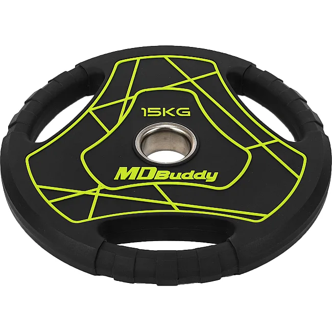 Блин для штанги полиуретановый
 MD Buddy TA-9647-15 51мм 15кг