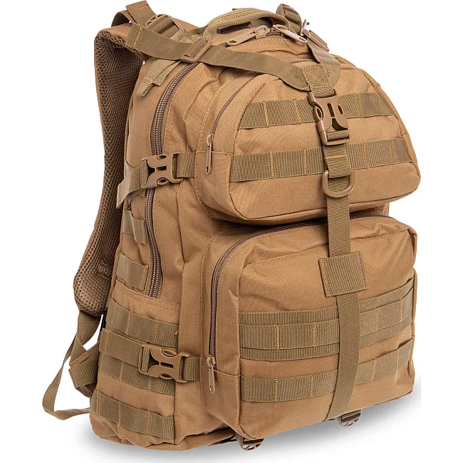 Штурмовой тактический рюкзак трехдневный SILVER KNIGHT TY-046 44х32х21см 30л (Хаки)