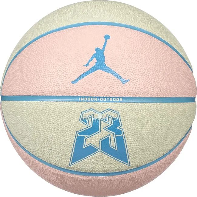 М'яч баскетбольний Nike JORDAN ULTIMATE 2.0 8P GRAPHIC DEFLATED MUSLIN/LEGEND PINK/DK POWDER size 7