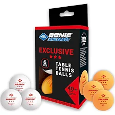 Мячи для настольного тенниса Donic EXCLUSIVE (Advantgarde) 3* 40+ 6шт white+orange
