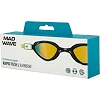 Очки для плавания взрослые радужные линзы MADWAVE
 RAPID TECH L Rainbow M048104 (Черный-зеленый)