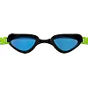Очки для плавания взрослые радужные линзы MADWAVE
 RAPID TECH L Rainbow M048104 (Черный-зеленый)