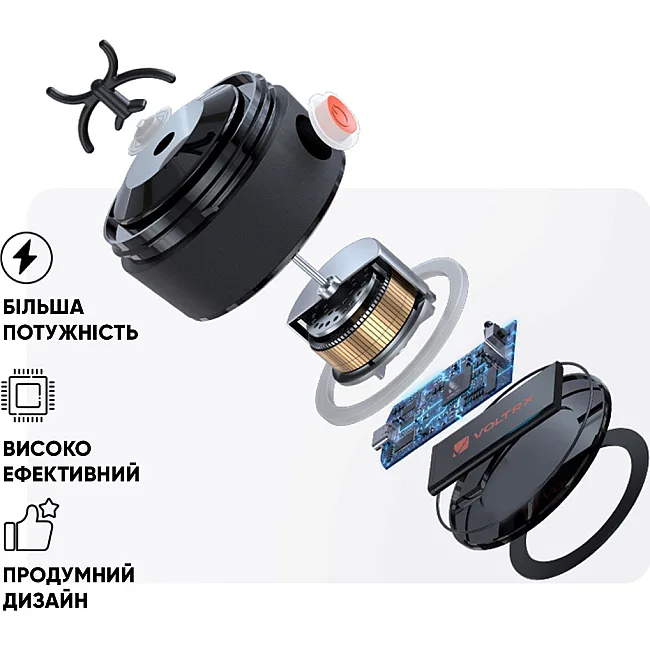 Шейкер спортивный электрический Voltrx Gallium 700 мл. Tritan Red