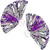 Помпони кулясті Кулі круглі блискучі
 SP-SPORT
 Pom-Poms C-0839 2шт (Синьо-срібний)