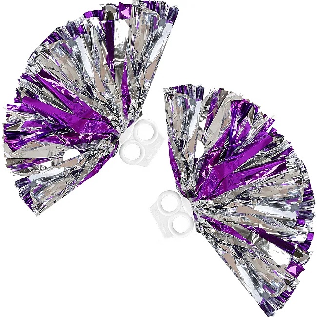 Помпони кулясті Кулі круглі блискучі
 SP-SPORT
 Pom-Poms C-0839 2шт (Синьо-срібний)