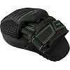 Лапи боксерські PowerPlay 3044 Pro Carbon Ultra Series Чорно-Зеленіі PU 