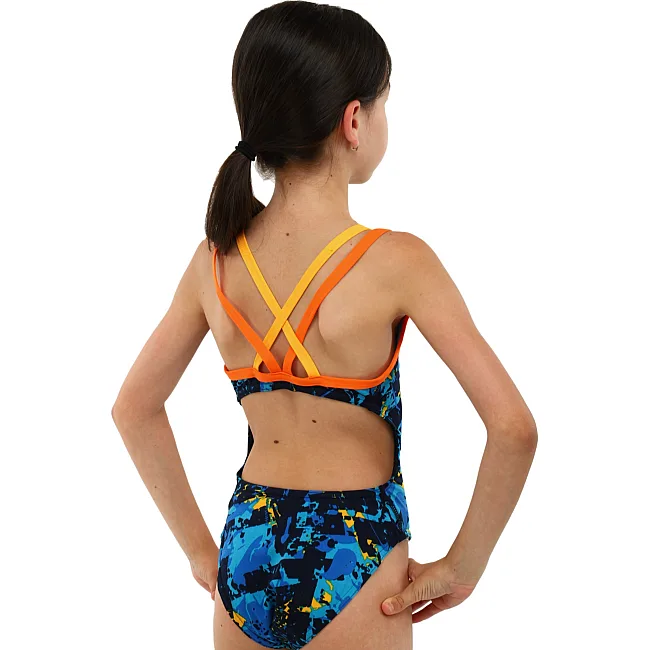 Купальник для дітей злитий MADWAVE CRSBACK Junior PBT A3 M140307 8-15 років
