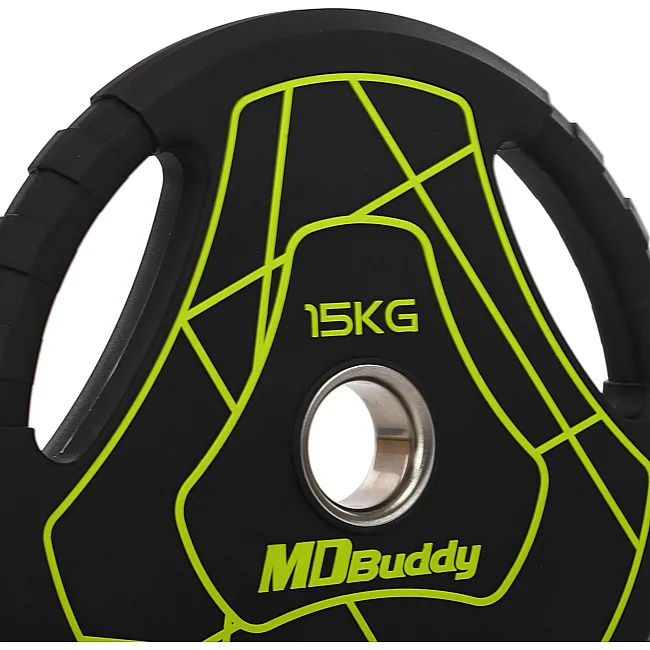 Блин для штанги полиуретановый
 MD Buddy TA-9647-15 51мм 15кг