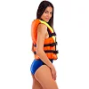 Спасательный жилет SP-SPORT PL-3548-50-70 на вес-50-70кг (Оранжевый-салатовый)