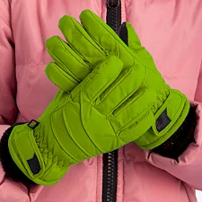 Перчатки лыжные детские зимние SP-SPORT C-915 (Салатовый)