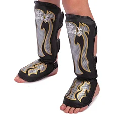 Защитные накладки на ноги детская Муай Тай, ММА, Кикбоксинг PU TOP KING BO-0395 S