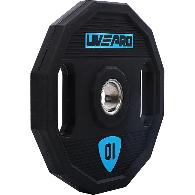 Блины диски полиуретановые 2 Handle металлическая втулка LiveUp LP8023-10 ø51мм 10кг