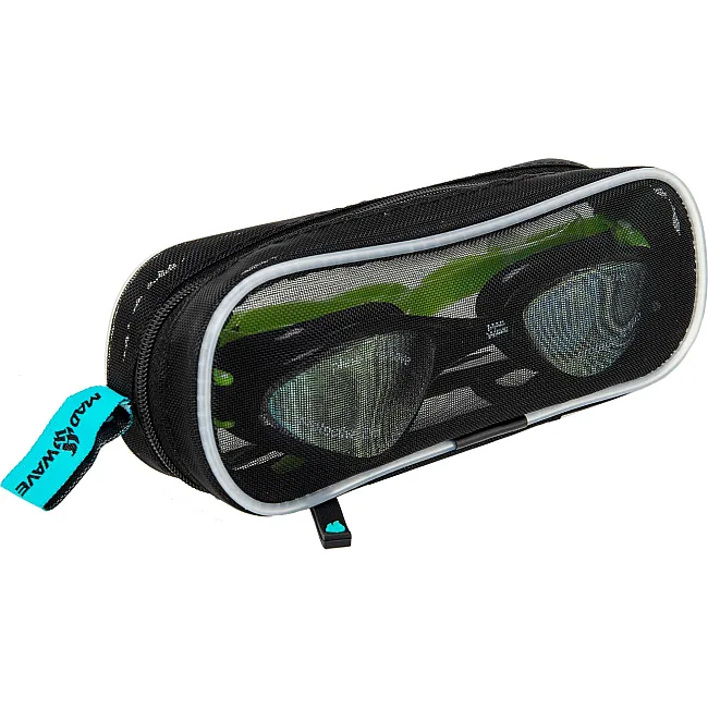 Очки для плавания взрослые радужные линзы MADWAVE
 RAPID TECH L Rainbow M048104 (Черный-зеленый)