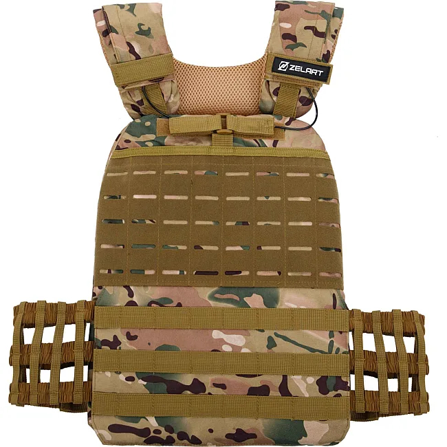 Плитоноска жилет тактический с системой быстрого сброса TACTICAL VEST ZELART
 TA-0900 10кг (Камуфляж Multicam)