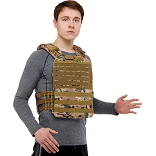 Плитоноска жилет тактический с системой быстрого сброса TACTICAL VEST ZELART TA-0900 10кг (Камуфляж Multicam)