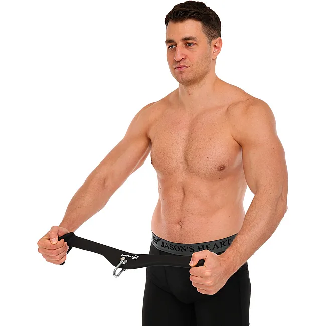 Рукоятка для тяги вниз c широким хватом Lat Pull Down Bar нескользящее покрытие Mdbuddy TA-5393
 55х12х12см