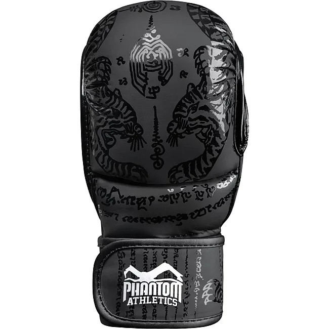 Перчатки для ММА Phantom Muay Thai Black (капа в подарок)