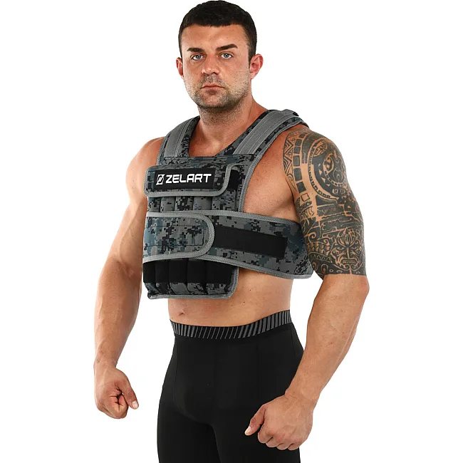 Обтяжливий жилет
 з регульованою вагою ZELART
 WEIGTH VEST TA-7806-15 вага-1,5-15кг
