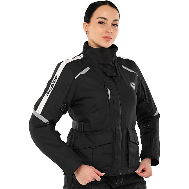 Мотокуртка женская SCOYCO JK190W (Черный)