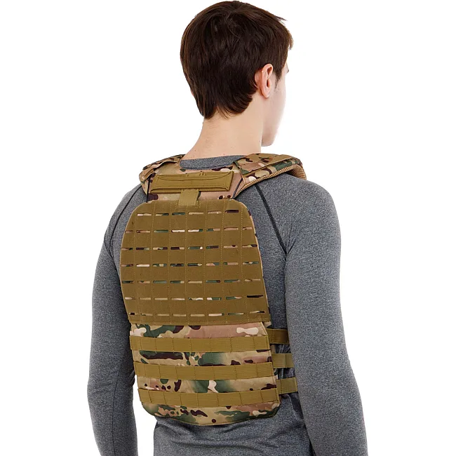 Плитоноска жилет тактический с системой быстрого сброса TACTICAL VEST ZELART
 TA-0900 10кг (Камуфляж Multicam)