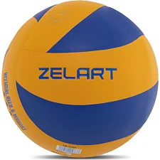 Волейбольний м'яч ZELART VB-7700 №5 PU (Жовтий-синій)