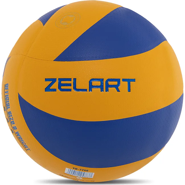 Волейбольный мяч
 ZELART
 VB-7700 №5 PU (Желтый-синий)