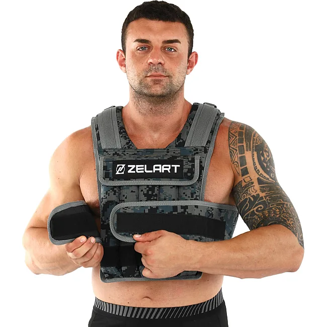 Обтяжливий жилет
 з регульованою вагою ZELART
 WEIGTH VEST TA-7806-15 вага-1,5-15кг