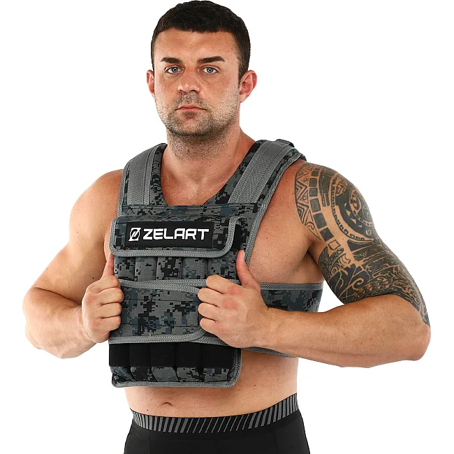Обтяжливий жилет
 з регульованою вагою ZELART
 WEIGTH VEST TA-7806-15 вага-1,5-15кг