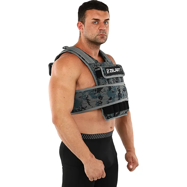 Обтяжливий жилет
 з регульованою вагою ZELART
 WEIGTH VEST TA-7806-15 вага-1,5-15кг