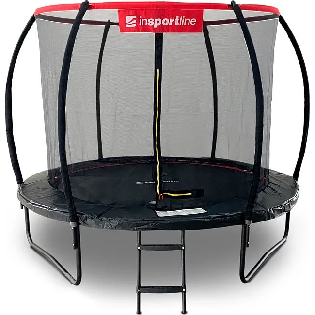 Батут inSPORTline Flea PRO с внутренней сеткой 305 см черный