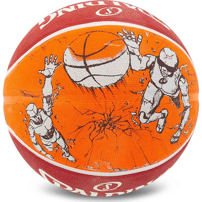 Баскетбольний м'яч
 гумовий SPALDING SKETCH CRACK 84451Y
 7 (Червоний)