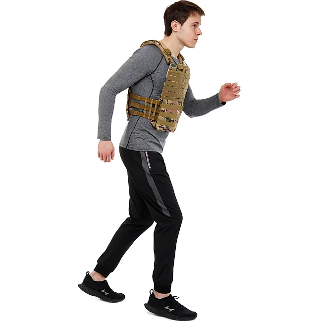Плитоноска жилет тактический с системой быстрого сброса TACTICAL VEST ZELART
 TA-0900 10кг (Камуфляж Multicam)