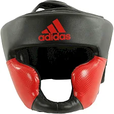 Боксерський шолом тренувальний Adidas Response Standard (чорний-червоний, ADIBHG023)