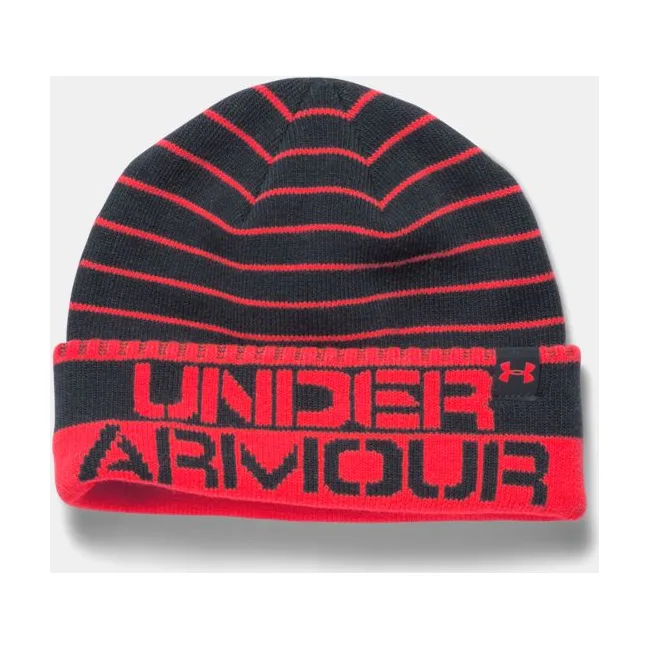 Дитяча шапка Under Armour Cuff Stripe Bolt Orange