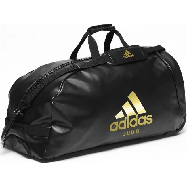 Дорожня сумка на колесах із золотим логотипом Adidas Judo (ADIACC056J)