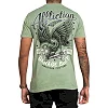 Футболка мужская AFFLICTION AC Born Free Oil Green Lava Wash