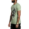 Футболка мужская AFFLICTION AC Born Free Oil Green Lava Wash