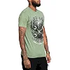 Футболка мужская AFFLICTION AC Born Free Oil Green Lava Wash
