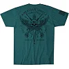 Футболка мужская HOWITZER Ck Circle Shield Cyan Black Heather