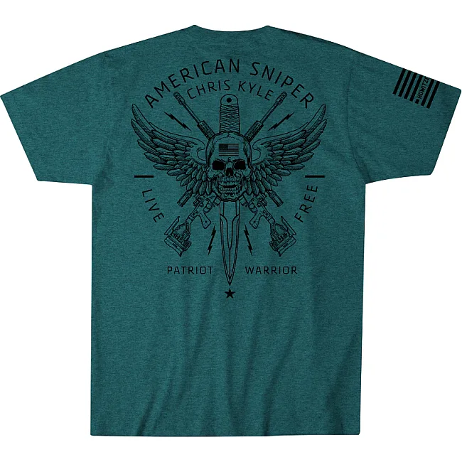 Футболка мужская HOWITZER Ck Circle Shield Cyan Black Heather