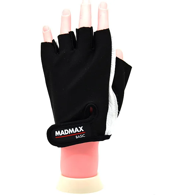 Рукавиці для фітнесу MADMAX MFG-250 Basic Whihe