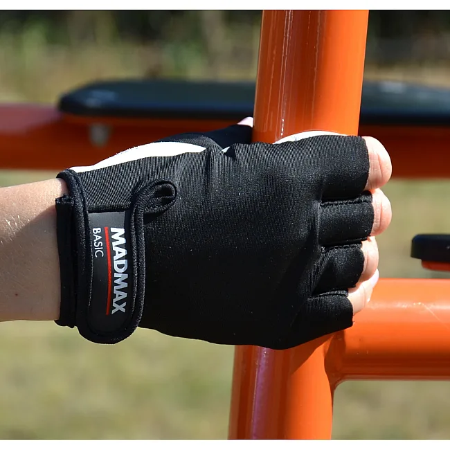 Рукавиці для фітнесу MADMAX MFG-250 Basic Whihe