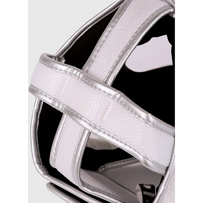 Шлем для бокса VENUM Elite White Silver Pink