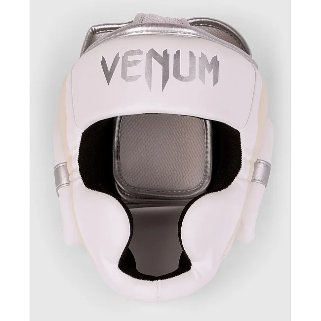 Шлем для бокса VENUM Elite White Silver Pink