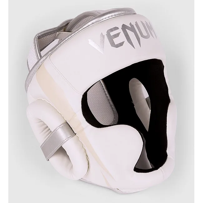Шлем для бокса VENUM Elite White Silver Pink