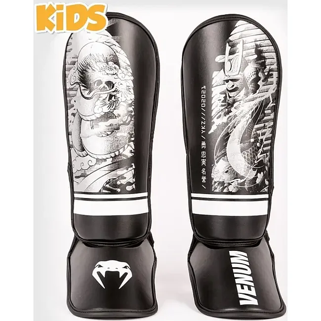 Защитa голени для детей VENUM YKZ21 For Black White