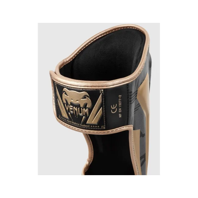Защита голени и стопы VENUM Elite Dark Camo Gold