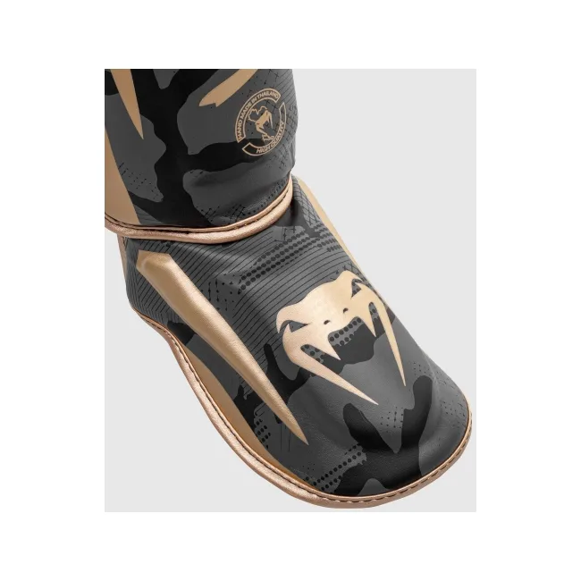 Защита голени и стопы VENUM Elite Dark Camo Gold
