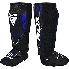 Защитные щитки для ног RDX IMMAF Approved Neoprene Shin Instep Guards Blue
